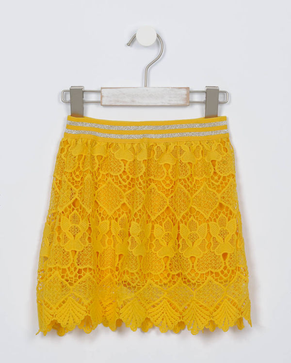 Picture of C2125 GIRLS LACE SKIRT WITH SILVER/GOLD WAISTBAND TOUCH